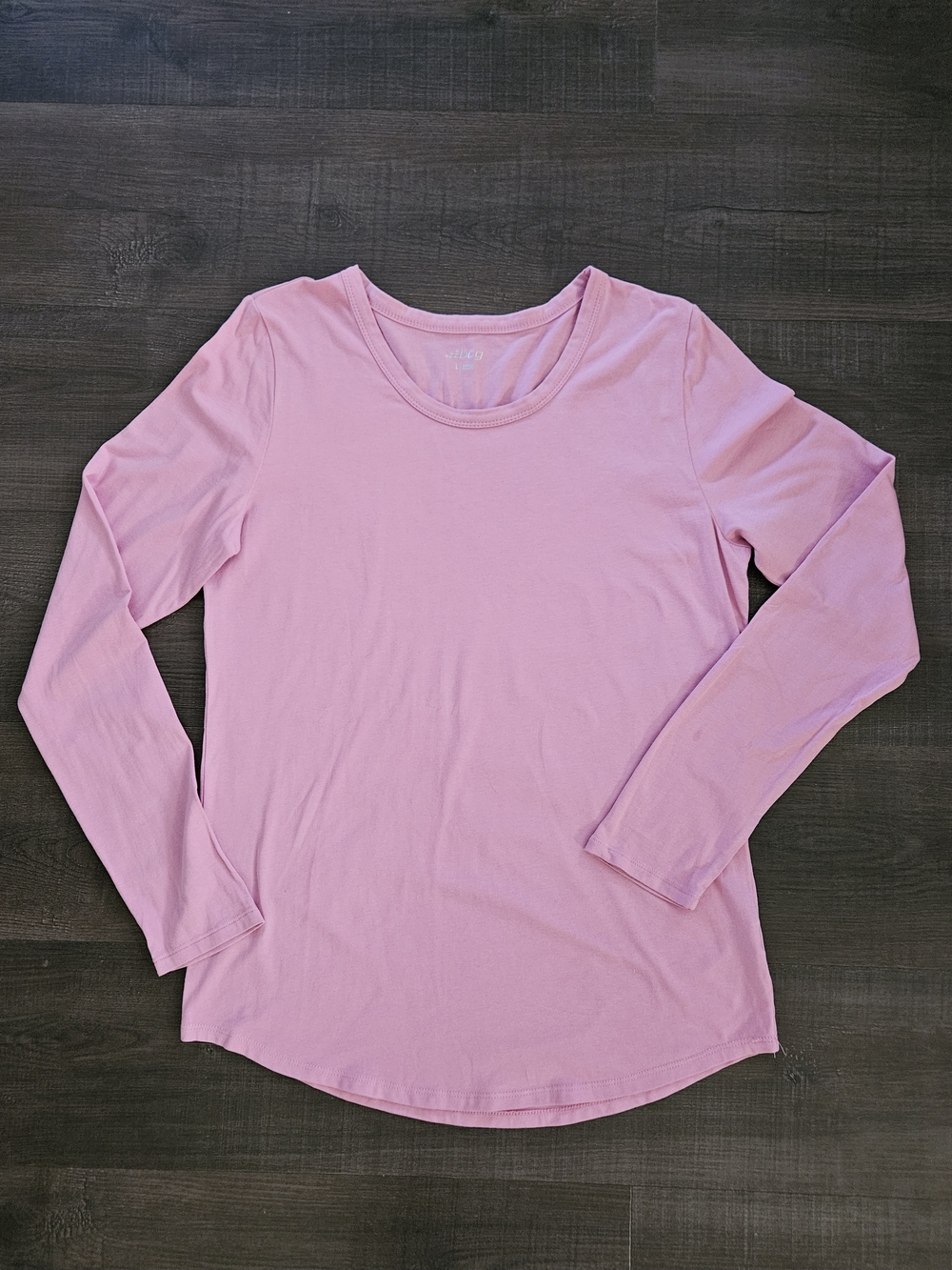 BCG Signature Curved Hem Activewear T-Shirt Pink Size L
